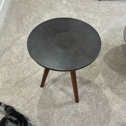 Circular Metal Adjustable Side Table