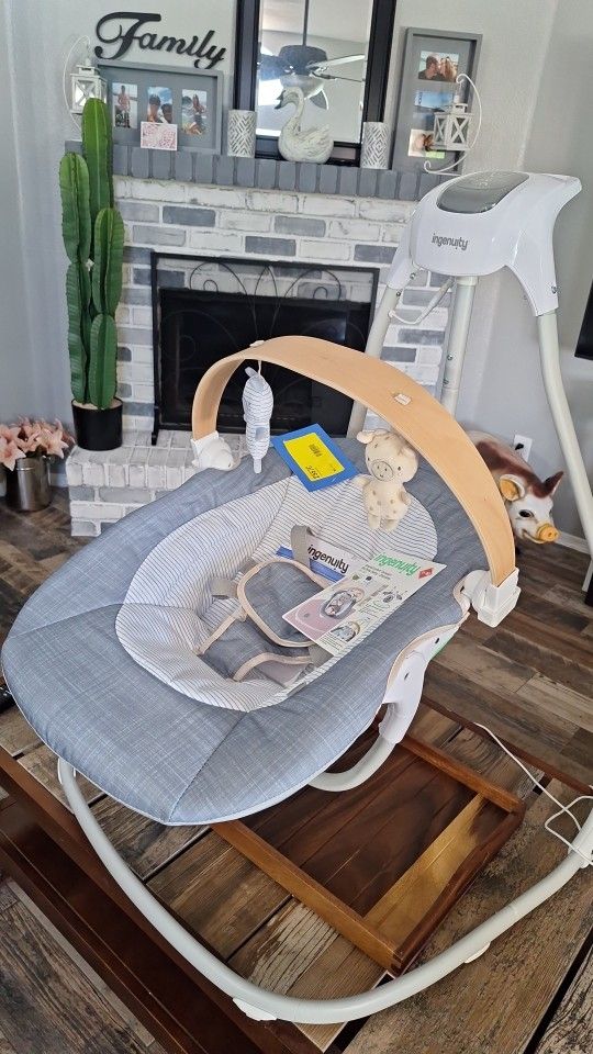 Compact Soothing Swing - Chambray (2557C)