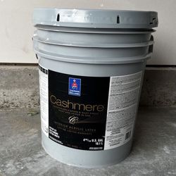 Cashmere Interior Paint . Color Pure White . New 5 gallons