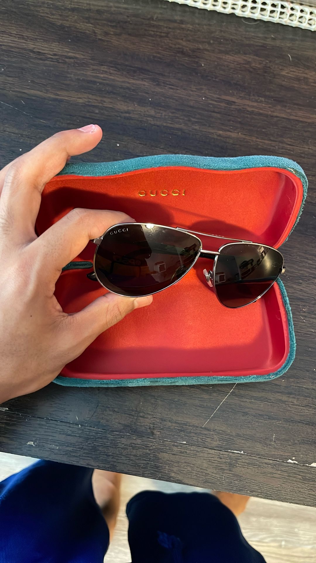 Gucci Glasses (red & Green )