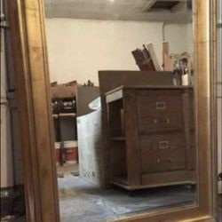 Large beveled mirrors 