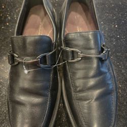 Bastonian Flex Leather Men Loafers. 9M Black
