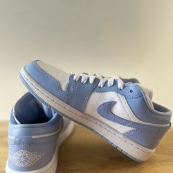 Jordan Women's Sneakers in Light Blue and White | Size 6.5 W