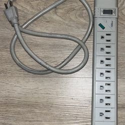 InterAct Indoors 7 Outlet Surge Protector Power Strip