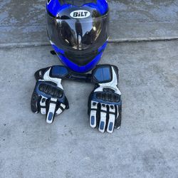 Helmet Small Adult Size Gloves Small In Great Condition $65