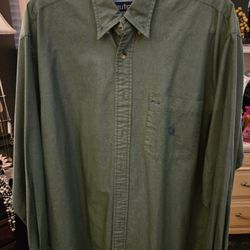 MT # 1018 Men's XL Grren  Nautica  Long Sleeve Shirt