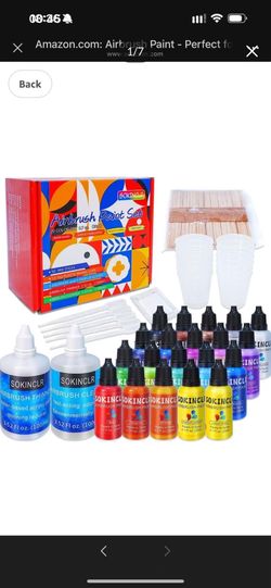Brand new in box Airbrush Paint - Perfect for Artists and Beginners - Includes Thinner, Cleaner, Mixing Cups, and Mixing Sticks - Premium Complete Air