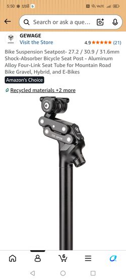 30.9 suspension seatpost for bicycle