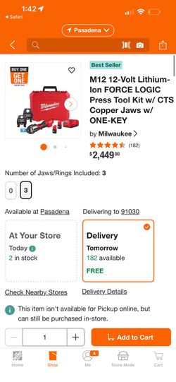 Milwaukee 2573-22 M12™ FORCE LOGIC™ Press Tool Kit w/ ONE-KEY™