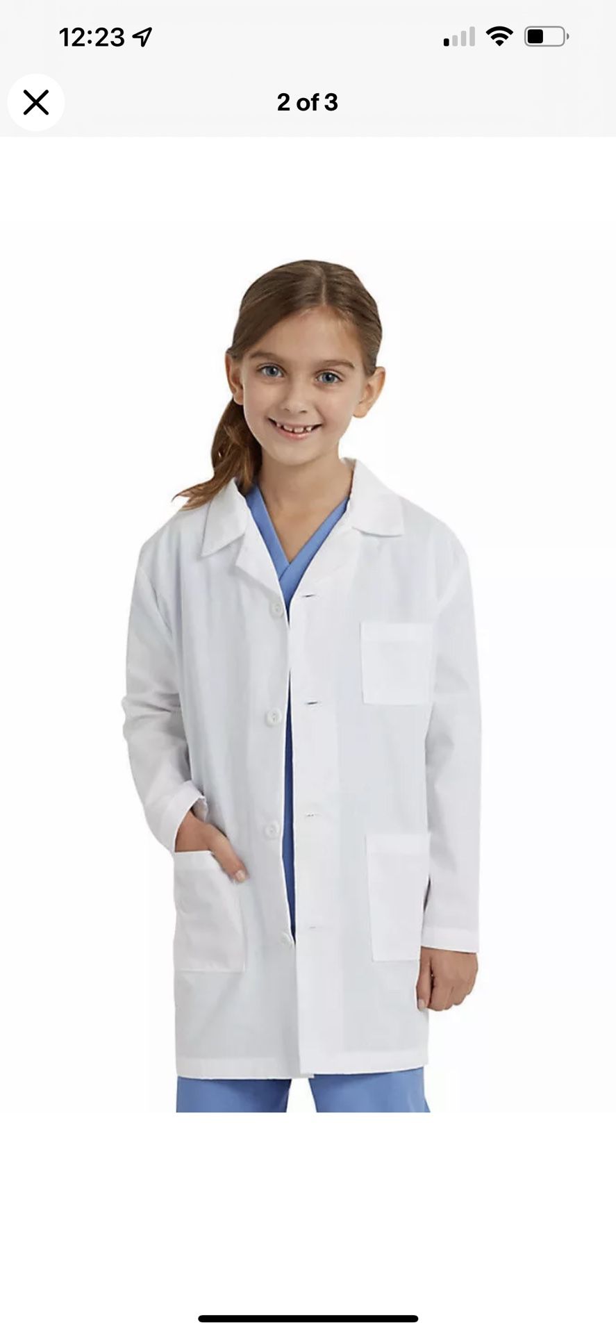 Lab/doc Coat For Kids Size 4T