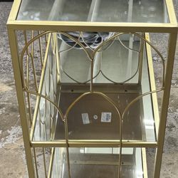 Gold Glass Table 