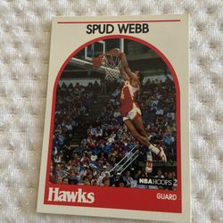 90 NBA Hoops Spud Webb #115