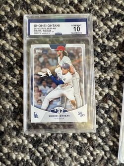 Shohei Ohtani 2024 Topps 50/50 #65 CCG Gem Mint 10