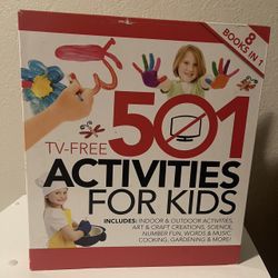 501 TV TV Free Activities For Kids, 8 Books In 1, Cooking Gardening Crafts Music