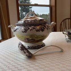 NEW Spode Woodland Covered Tureen with ladle
