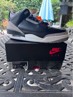 NEW Air Jordan 3 black cement 2024
