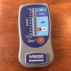 Supco M500 Insulation Tester/ Electronic Megohmmeter