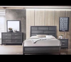 Brand New Queen Size Bed Nightstand Dresser Mirror $799.