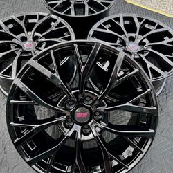 Oem Factory 19” Subaru WRX STI Black Wheels Rims Rines