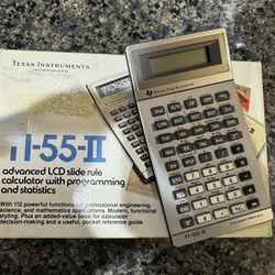 Vintage TI-55ii Scientific Calculator
