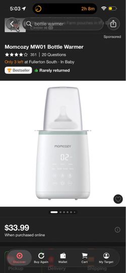 MomCozy Carrier plus bottle warmer