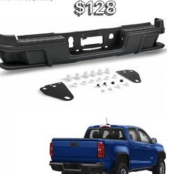 😀 VRC Rear Bumper Assembly Compatible with 2015-2022 Chevy Colorado & 2015-2022 GMC Canyon 15-22,Back Bumper Steel Black,GM1103180,Replacement Withou