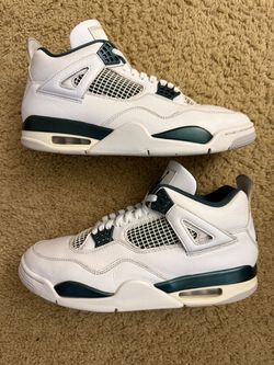 Size 10.5 (Pre owned, no box) - Air Jordan 4 retro oxidized green