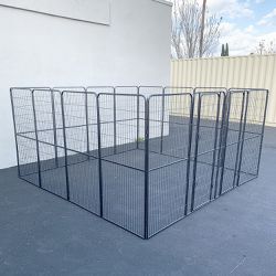 New $290 Heavy Duty 10x10x5ft Tall Pet Playpen 16-Panel Dog Crate Kennel Exercise Cage Fence 