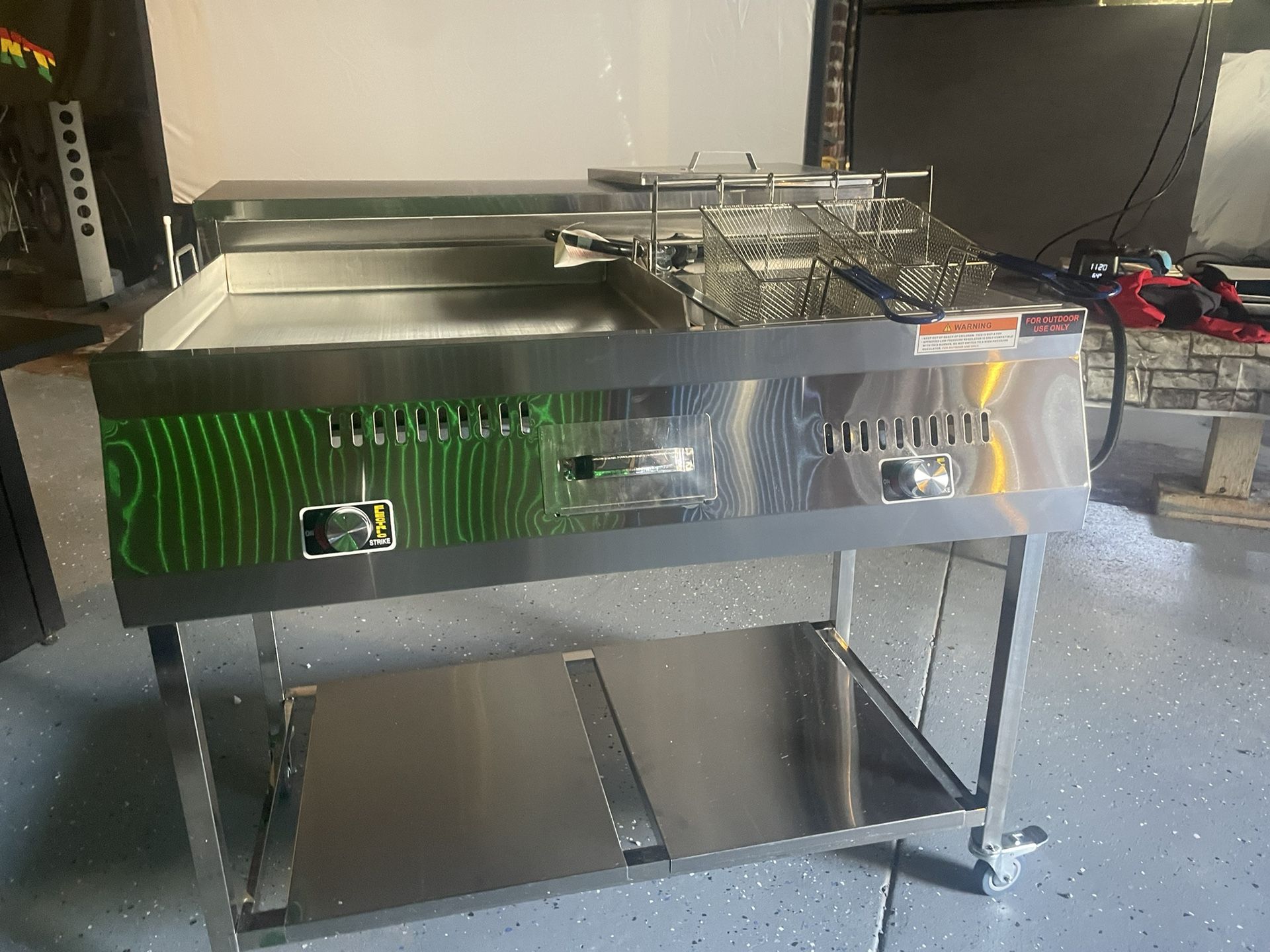 Taco Cart With Double Deep Frier