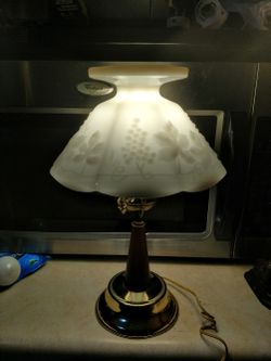 Vintage Milk Glass Lamp