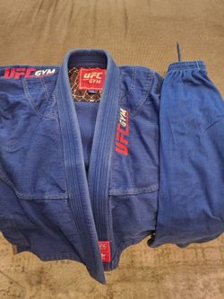 Kids BJJ Gi Uniform Size M1 Blue UFC Kingz