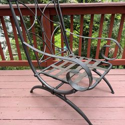 Two Beautiful Backyard Light Metal Chairs. Excellent 