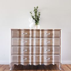 White Washed French Dresser Solid Wood 