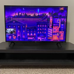 TCL Roku 49” Smart TV With TV Stand 