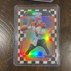 2021 Joe Burrow Prizm Checker Board 