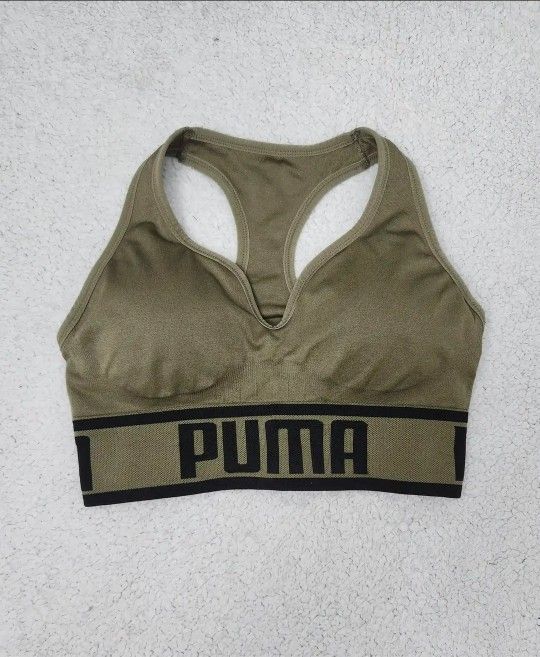 ✅️ Military Green PUMA Sports Bra• Size M• Great Condition• $10firm