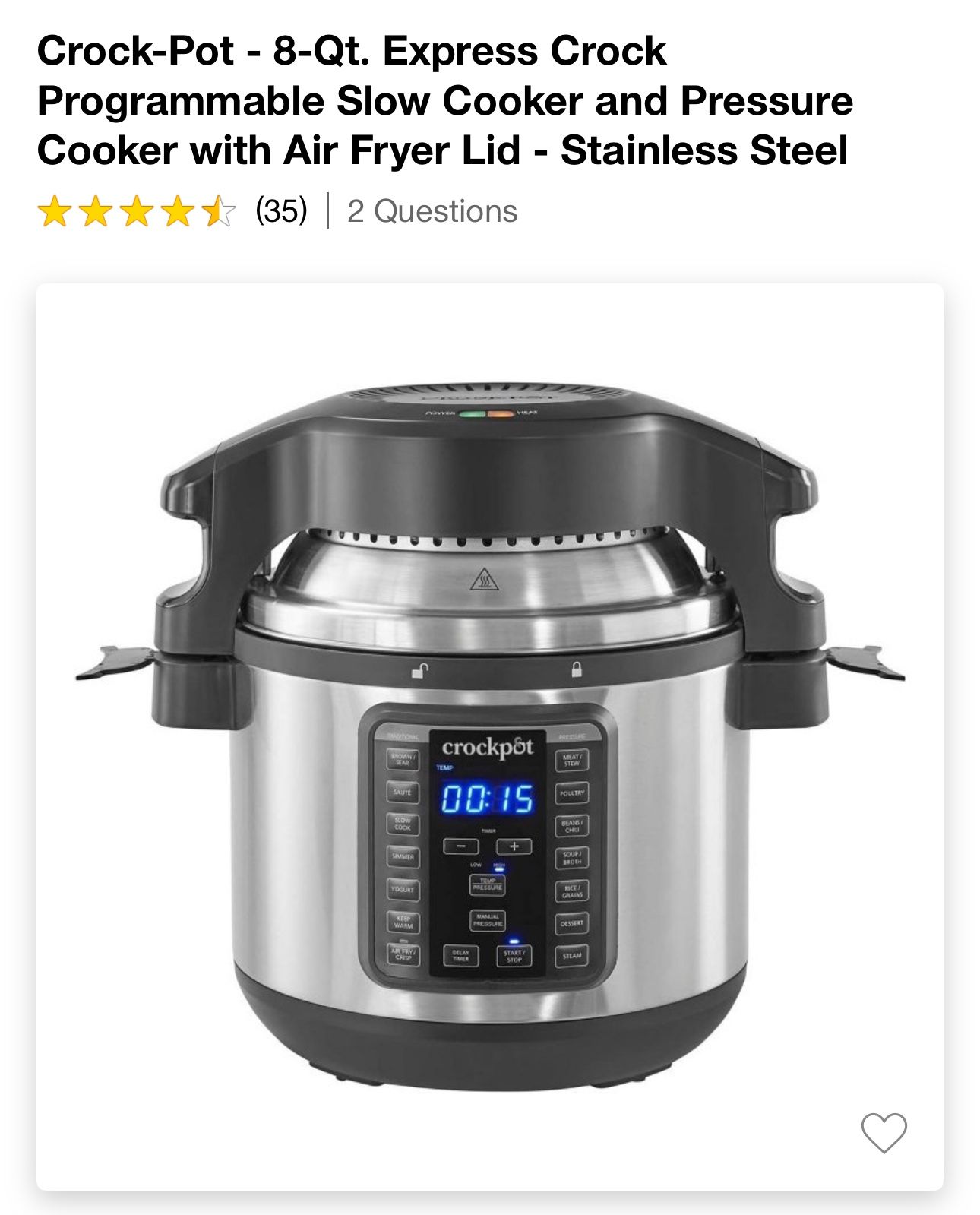 Crock-Pot 8-Quart Multi-Use