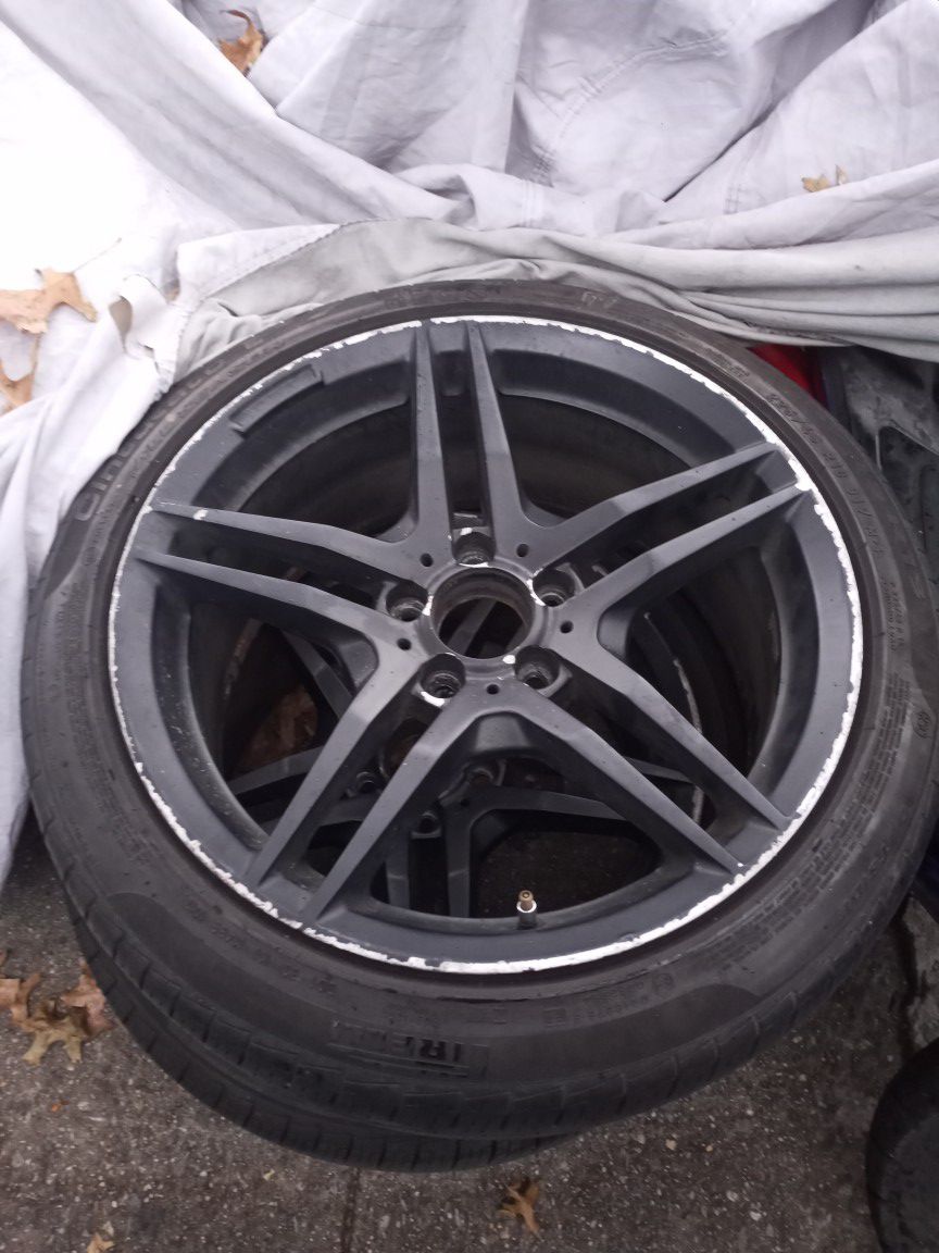 Mercedes rims all 4 tires are good 150$