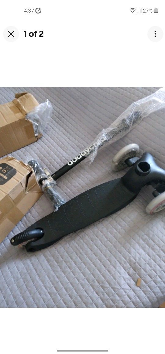 3 Wheel Scooters for Kids Kick Scooter for Toddlers 3- 8Years Old Boys & Girls