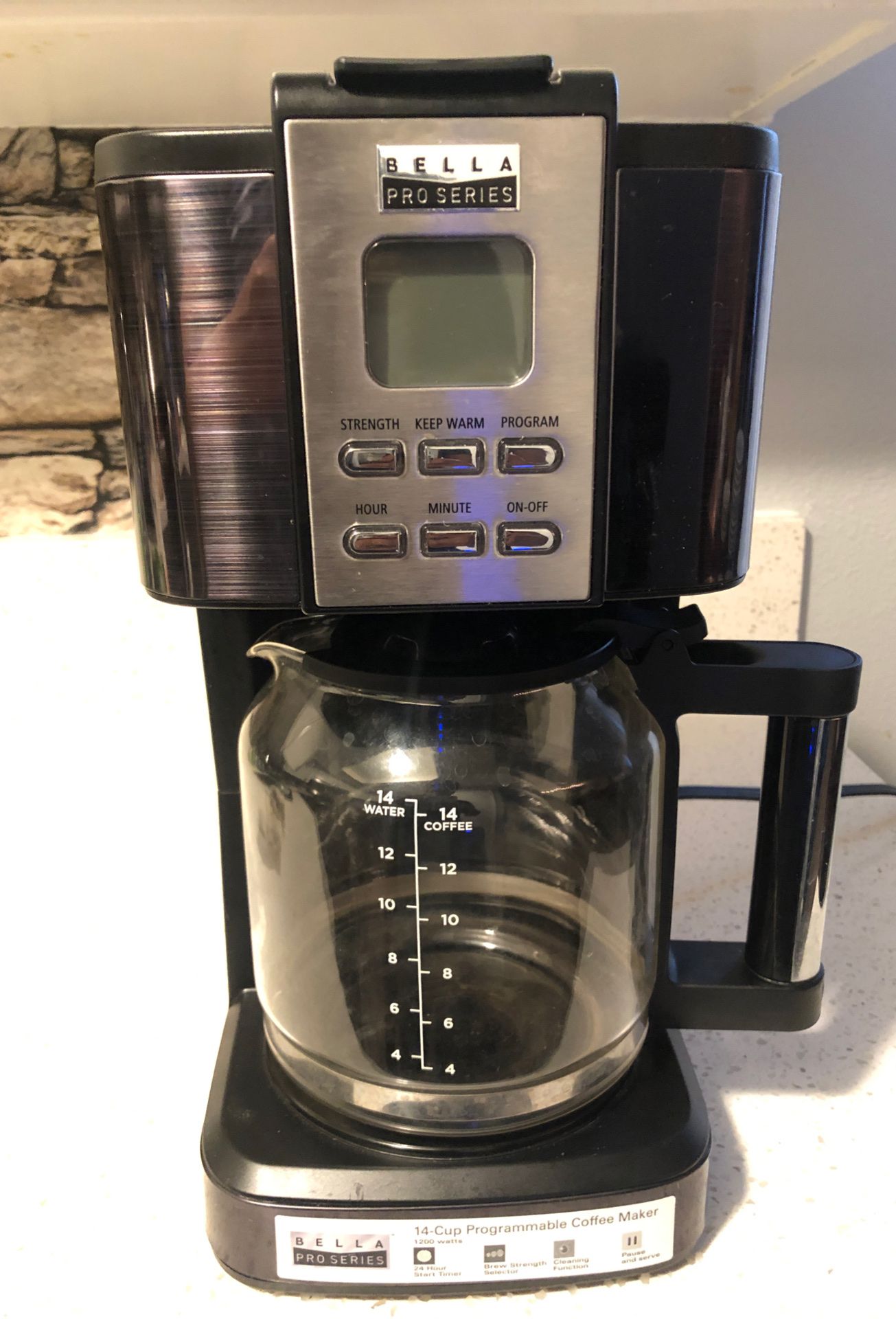 BELLA Pro Series 14 Cup Coffee Maker