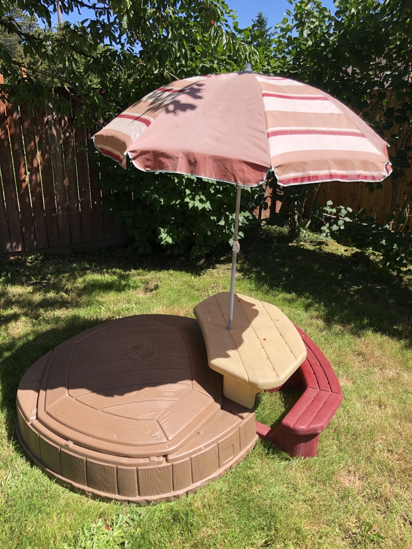 Step2 Sandbox or Swimming Pool with Picnic Table and Umbrella