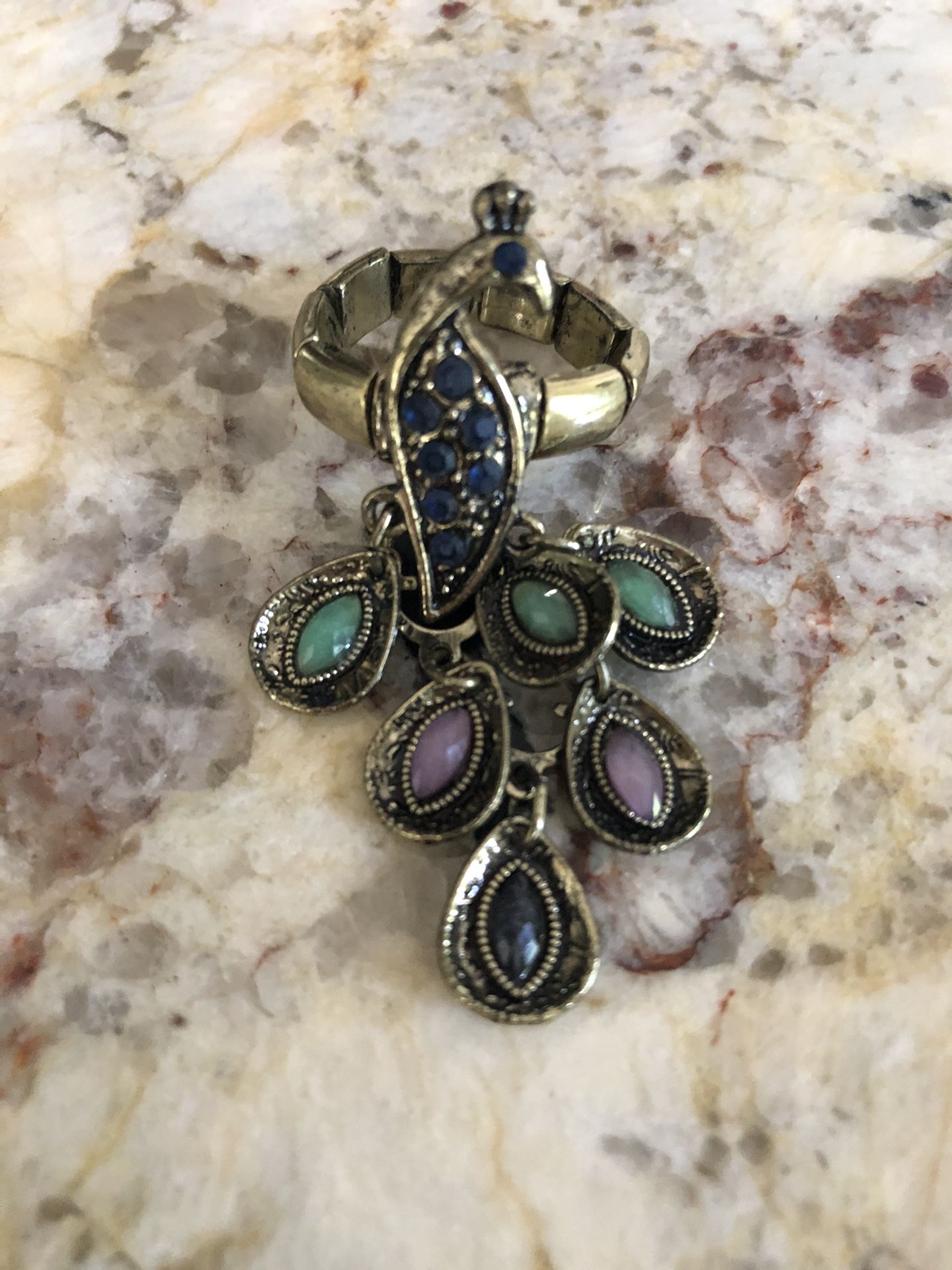 Ring -costume jewelry (Peacock)