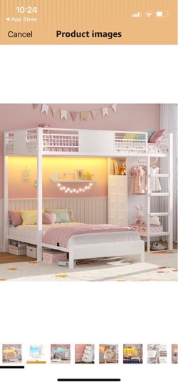Twin over twin bunk bed