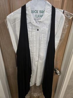 Unique black PrAna "vest" with beaded back