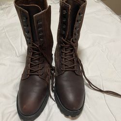 Men’s Juno Jones Steel Toe Leather Work boots, Sz 10