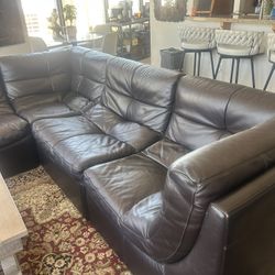Italian Leather Couch