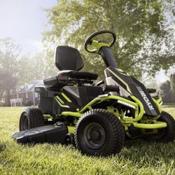 RYOBI 38 in. 75 Ah Battery Electric Rear Engine Riding Lawn Mower