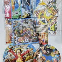 112pcs Luffy Birthday Decorations (New, Unopened)