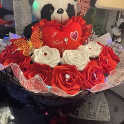 Handmade Flower Arrangements Valentines Gift