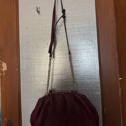 Maroon purse